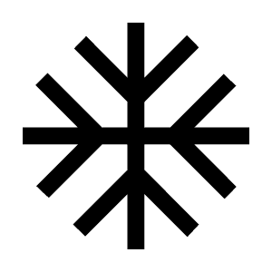 Ac Unit Fill Icon from Sharp Fill - Material Symbols Set