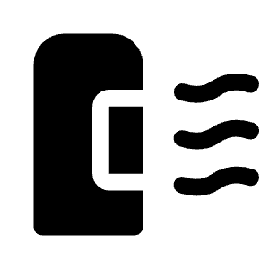 Air Purifier Gen Fill Icon from Rounded Fill - Material Symbols Set