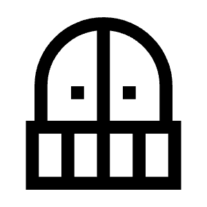 Balcony Fill Icon from Sharp Fill - Material Symbols Set