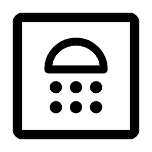 Bathroom Icon from Rounded Line - Material Symbols Set