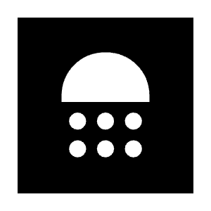 Bathroom Fill Icon from Sharp Fill - Material Symbols Set