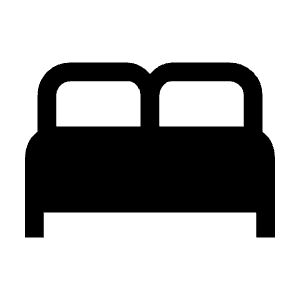 Bed Fill Icon from Outlined Fill - Material Symbols Set