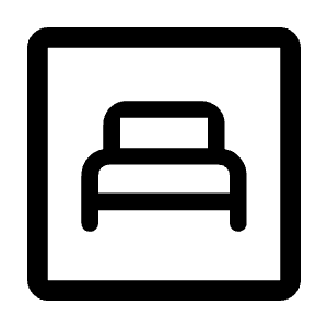 Bedroom Child Icon from Rounded Line - Material Symbols Set