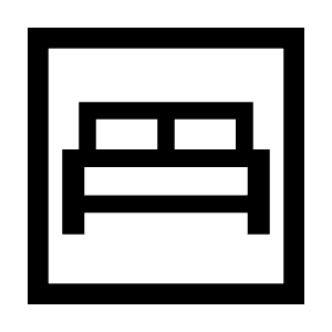 Bedroom Parent Icon from Sharp Line - Material Symbols Set