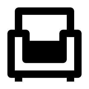 Chair Fill Icon from Outlined Fill - Material Pro Free Set