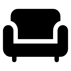 Chair Fill Icon from Rounded Fill - Material Symbols Set