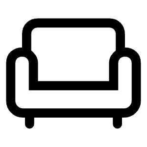Chair Icon from Rounded Line - Material Symbols Set