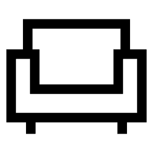 Chair Icon from Sharp Line - Material Symbols Set