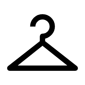 Checkroom Fill Icon from Sharp Fill - Material Symbols Set