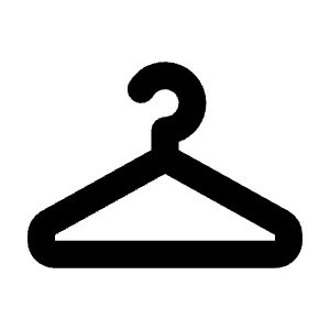 Checkroom Fill Icon from Rounded Fill - Streamline Material Free Set