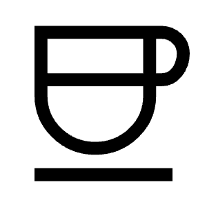 Coffee Icon from Sharp Line - Material Symbols Set