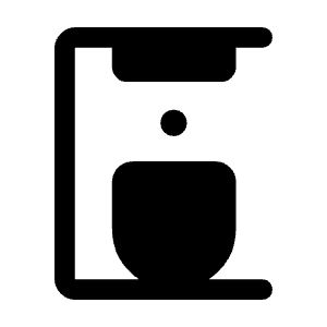 Coffee Maker Fill Icon from Rounded Fill - Material Symbols Set