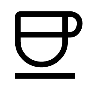 Coffee Icon from Outlined Line - Material Symbols Set