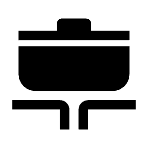 Cooking Fill Icon from Sharp Fill - Material Symbols Set