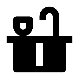 Countertops Fill Icon from Outlined Fill - Material Pro Free Set