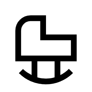 Crib Icon from Sharp Line - Material Symbols Set
