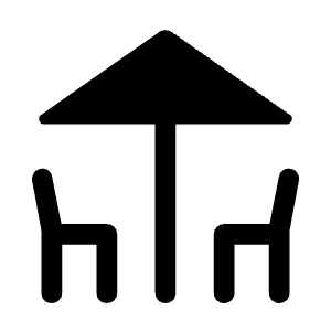 Deck Fill Icon from Rounded Fill - Material Symbols Set