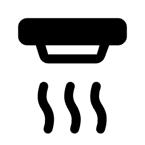 Detector Smoke Fill Icon from Rounded Fill - Material Symbols Set