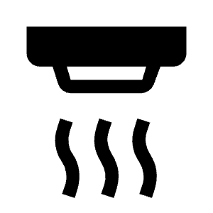 Detector Smoke Fill Icon from Outlined Fill - Material Symbols Set