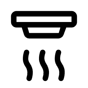 Detector Smoke Icon from Rounded Line - Material Symbols Set