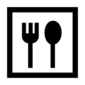 Dining Icon from Sharp Line - Material Symbols Set