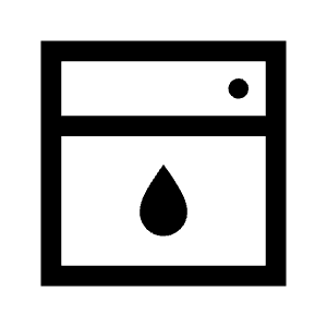 Dishwasher Icon from Sharp Line - Material Symbols Set