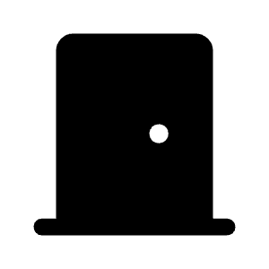 Door Front Fill Icon from Rounded Fill - Material Symbols Set