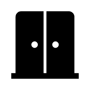 Door Sliding Fill Icon from Outlined Fill - Material Symbols Set