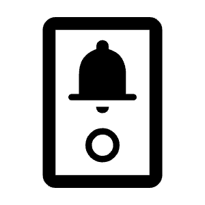 Doorbell 3p Icon from Rounded Line - Material Symbols Set