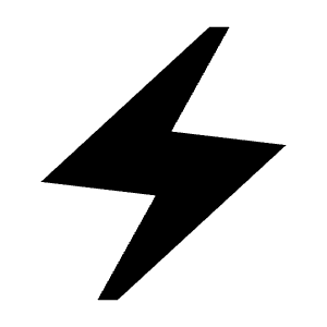 Electric Bolt Fill Icon from Sharp Fill - Material Symbols Set