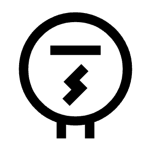 Electric Meter Icon from Sharp Line - Material Symbols Set