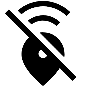 Emergency Share Off Fill Icon from Outlined Fill - Material Symbols Set