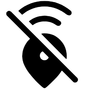 Emergency Share Off Fill Icon from Rounded Fill - Material Symbols Set