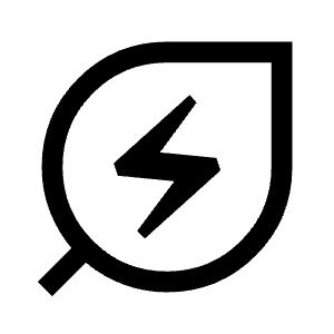 Energy Savings Leaf Icon from Sharp Line - Material Symbols Set