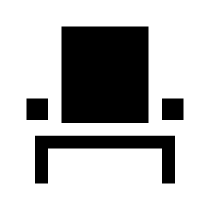 Event Seat Fill Icon from Sharp Fill - Material Symbols Set