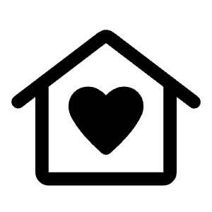 Family Home Icon from Rounded Line - Material Symbols Set