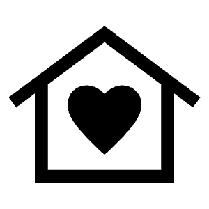 Family Home Icon from Sharp Line - Material Symbols Set