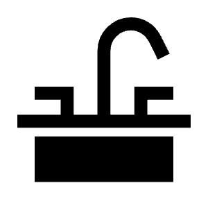 Faucet Fill Icon from Sharp Fill - Material Symbols Set