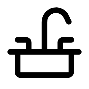Faucet Icon from Rounded Line - Material Symbols Set