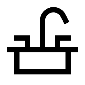 Faucet Icon from Sharp Line - Material Symbols Set