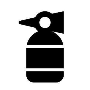 Fire Extinguisher Icon from Sharp Line - Material Symbols Set