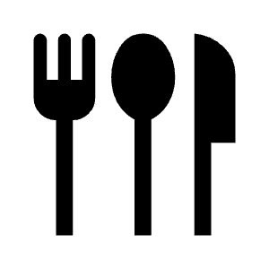 Flatware Icon from Sharp Line - Material Symbols Set