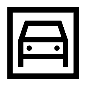 Garage Icon from Sharp Line - Material Symbols Set