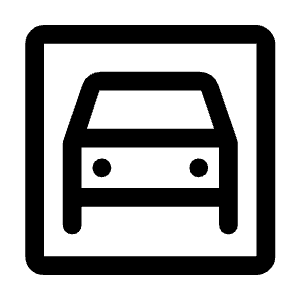 Garage Icon from Rounded Line - Material Symbols Set