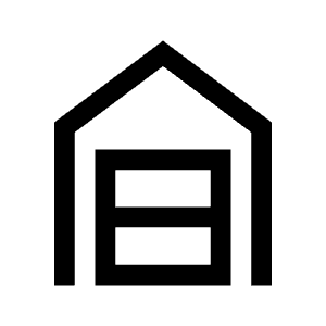 Garage Home Icon from Outlined Line - Material Symbols Set
