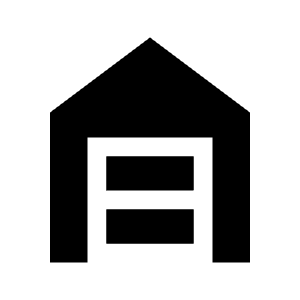 Garage Home Fill Icon from Sharp Fill - Material Symbols Set
