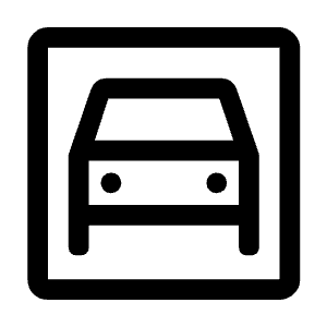 Garage Icon from Outlined Line - Material Symbols Set