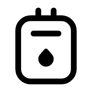 Gas Meter Icon from Rounded Line - Material Symbols Set