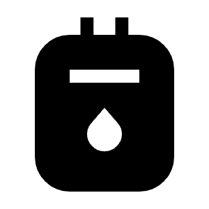 Gas Meter Fill Icon from Outlined Fill - Material Symbols Set