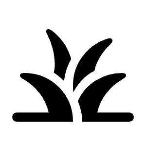 Grass Icon from Rounded Line - Material Symbols Set
